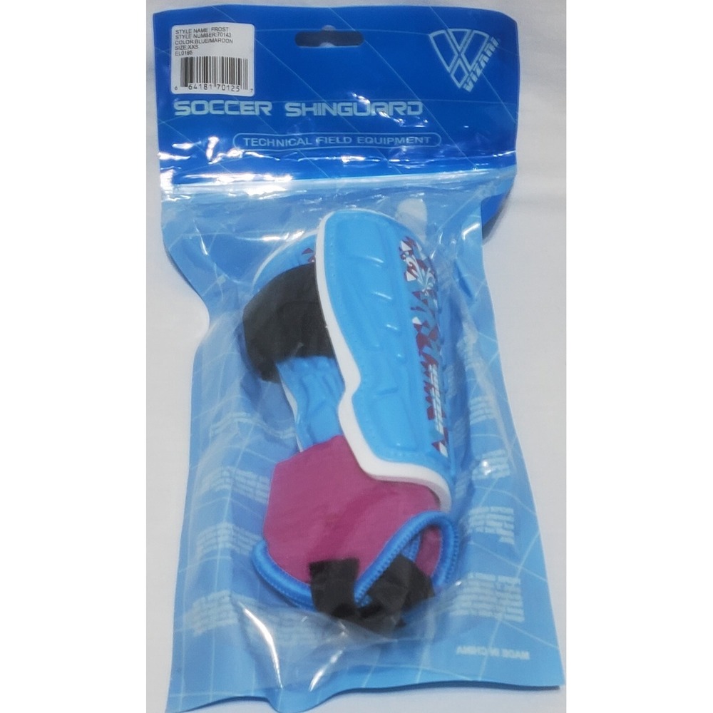NEW Vizari Sport Soccer Shinguards Girls Youth XXS Frost 3'7" Max Height
